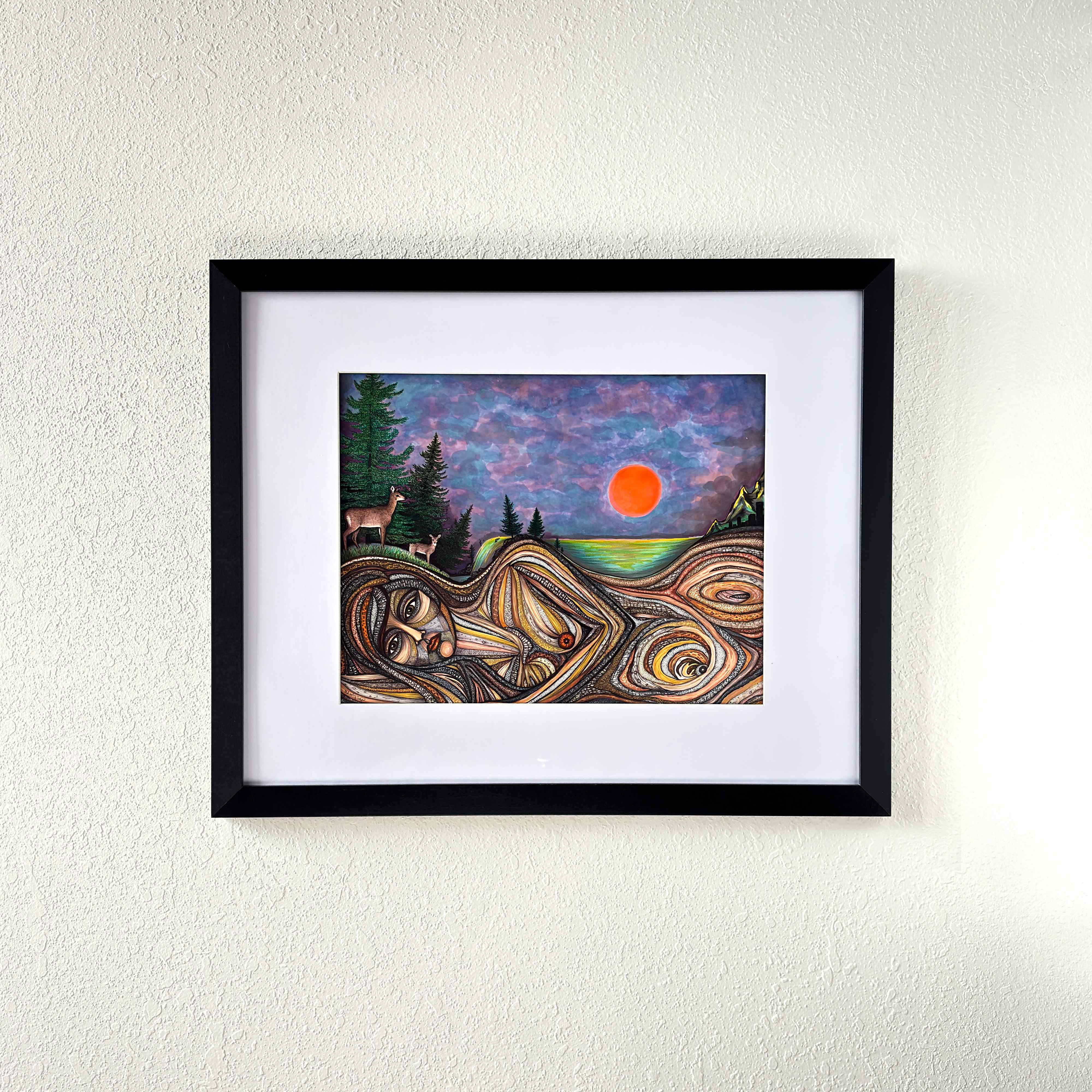 Mother Earth | Original Ink and Marker Drawing – Melody Sage Arts