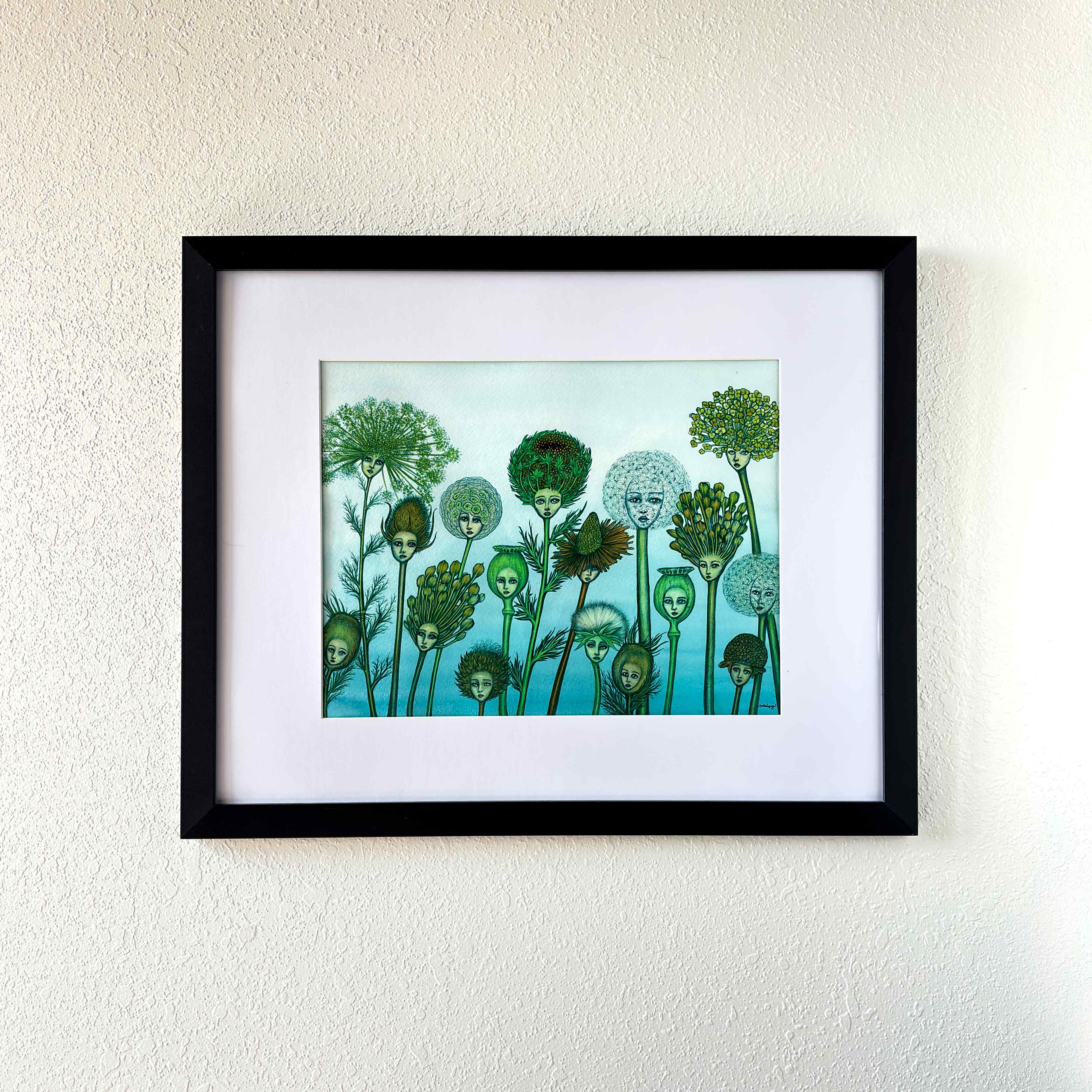 Seed Heads | Original Ink and Watercolor Painting – Melody Sage Arts