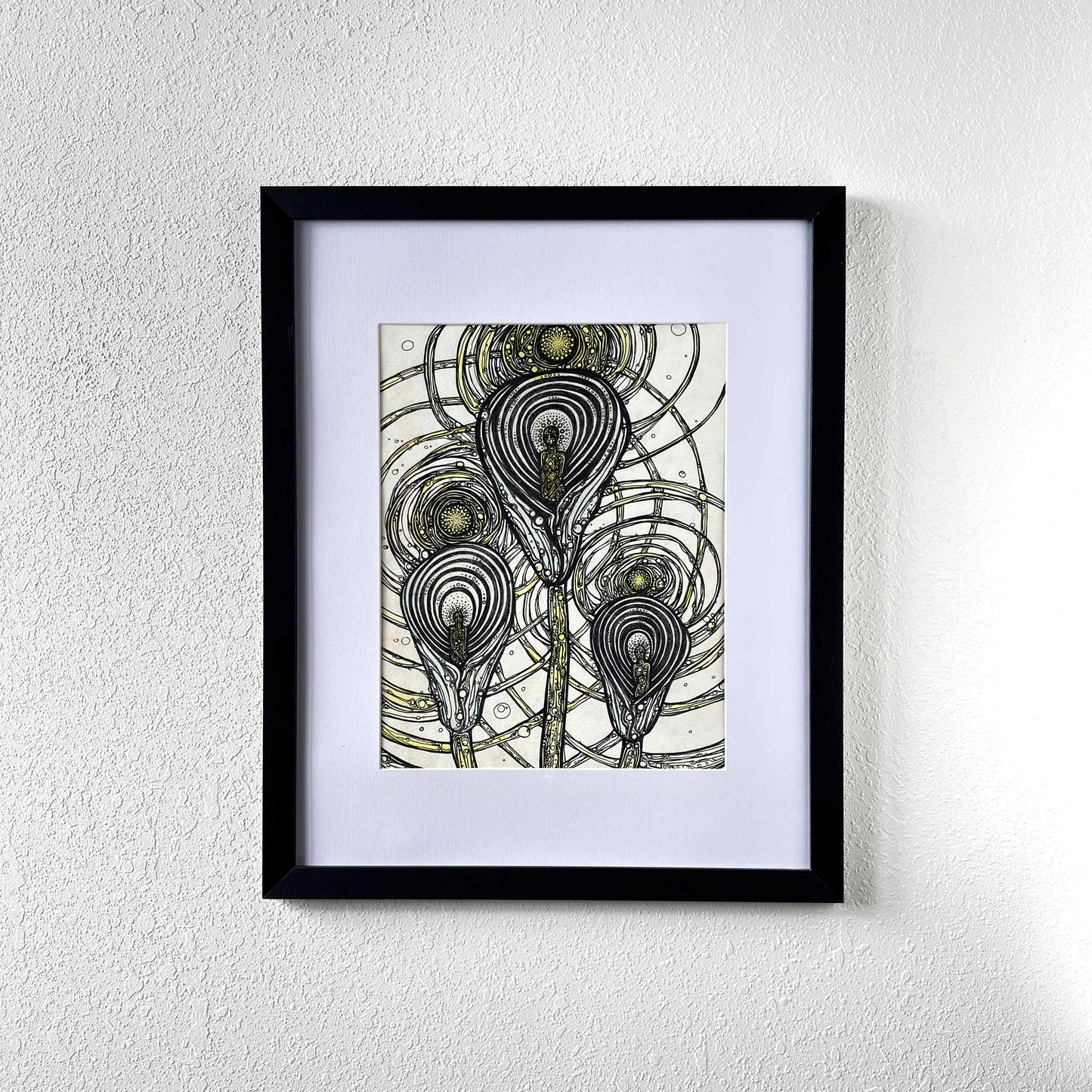 Calla Lily Graces | Original Ink and Watercolor Painting