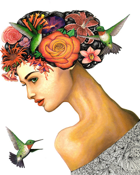 Hummingbird Feeder | Open Edition Giclée Reproduction