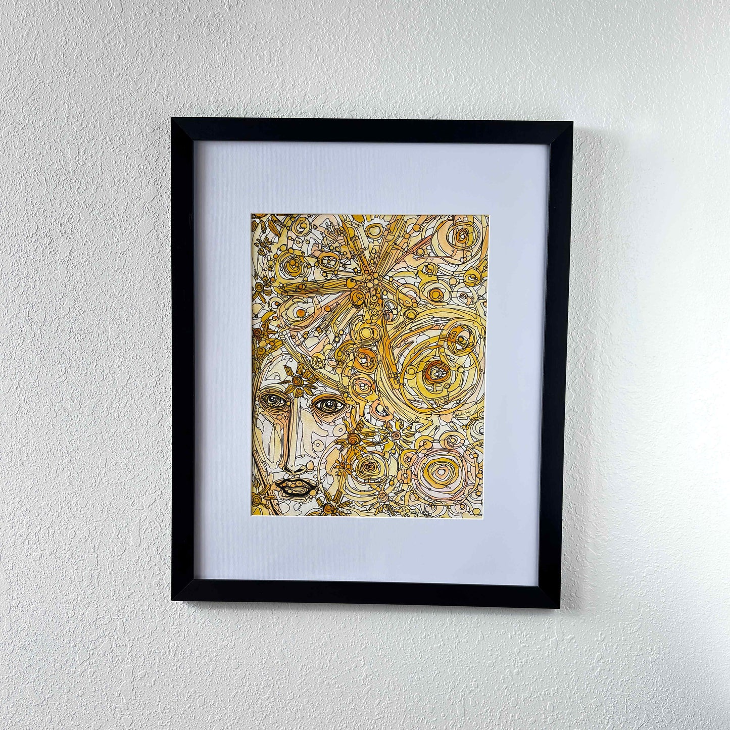 Lady Luck | Pintura original en tinta y acuarela