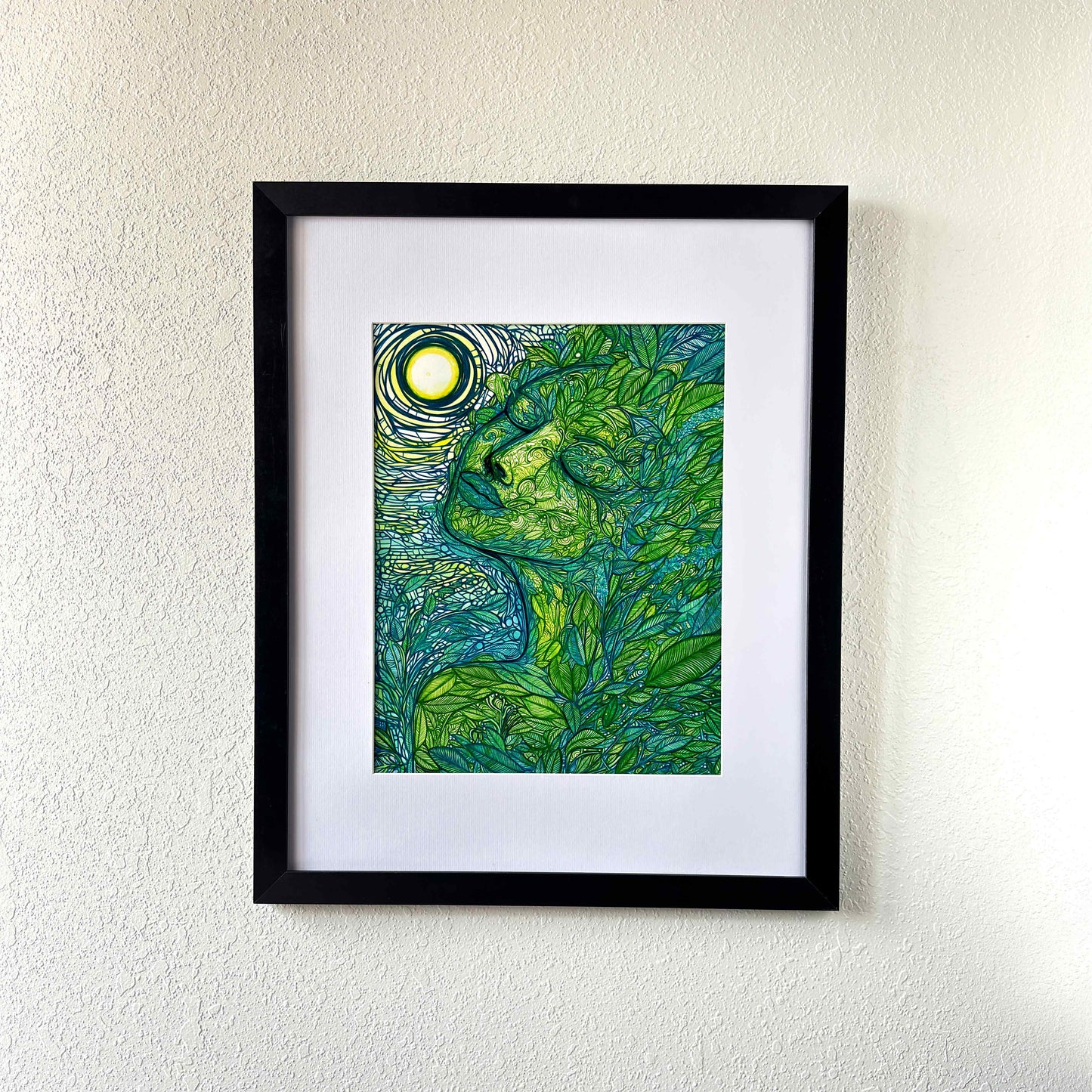 Déjame en paz | Pintura original en tinta y acuarela