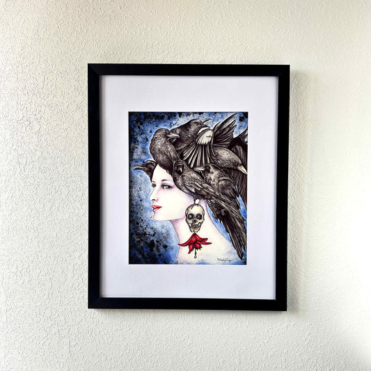 Raven Hair | Original Mixed Media Painting