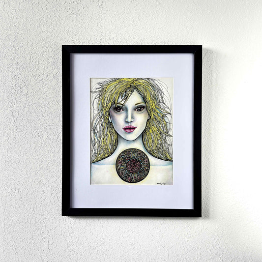 Rose Window | Original Mixed Media Painting