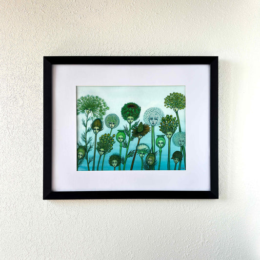 Seed Heads | Original Ink and Watercolor Painting