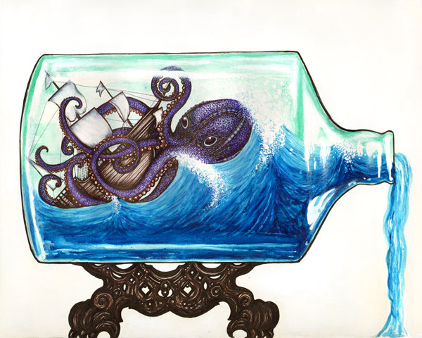 Shipwreck in a Bottle | Open Edition Giclée Reproduction