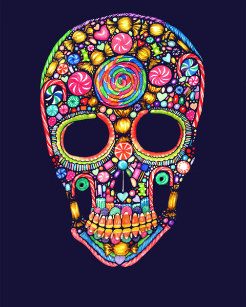 Calavera de Azúcar | Reproducción Giclée de edición abierta