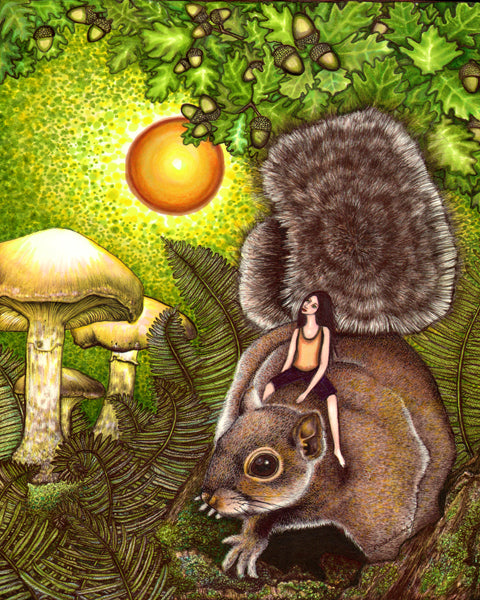 The Acorn Catcher | Open Edition Giclée Reproduction