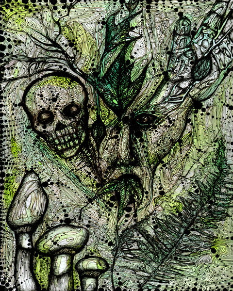 El hombre verde | Reproducción Giclée de edición abierta