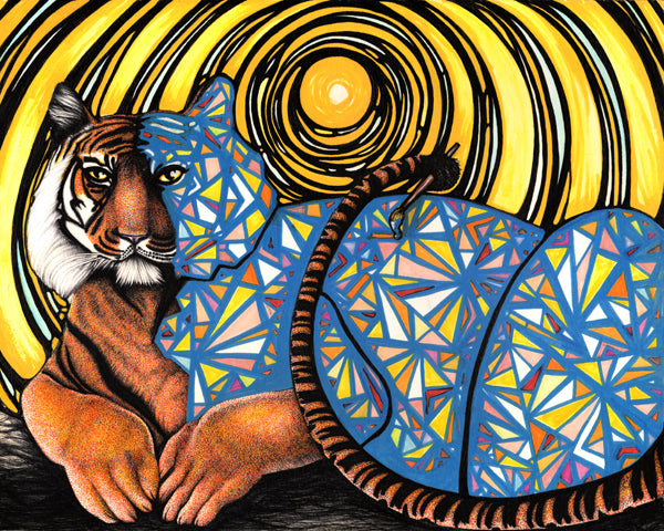 The Tiger Changes Her Own Stripes | Open Edition Giclée Reproduction