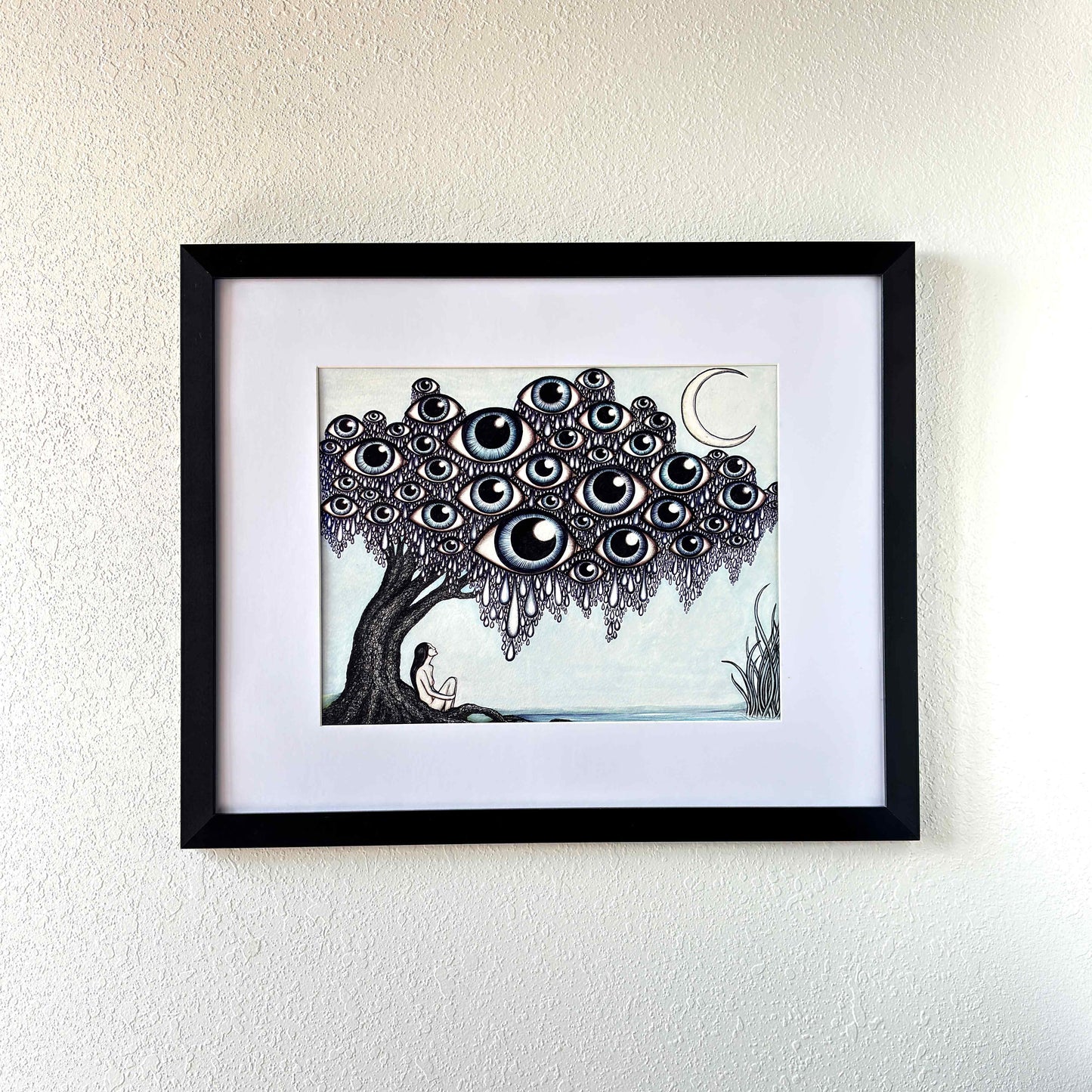 Sauce llorón | Pintura original en tinta y acuarela