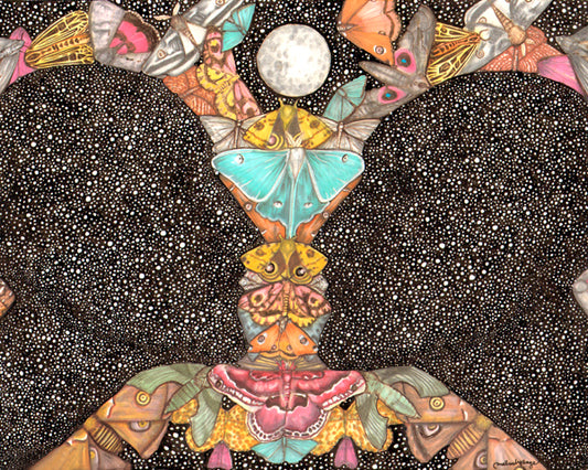 Cuando nuestros átomos se conviertan en estrellas, te extrañaré | Reproducción Giclée de edición abierta